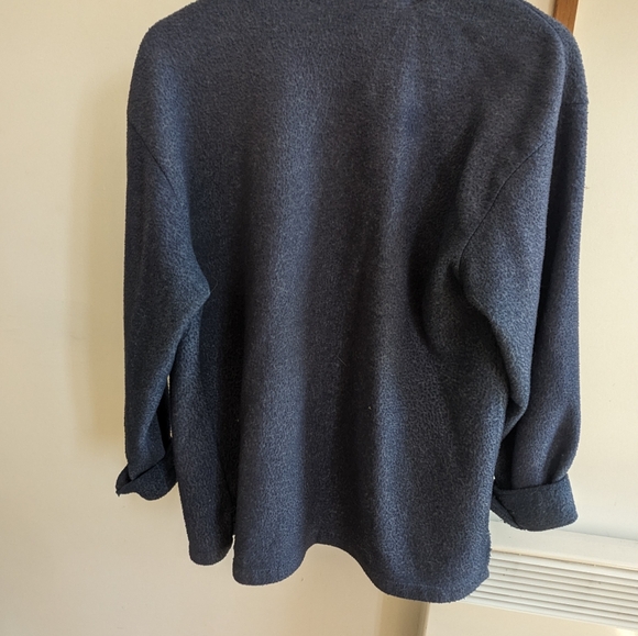 Marine Blue fleece shacket - Picture 4 of 4